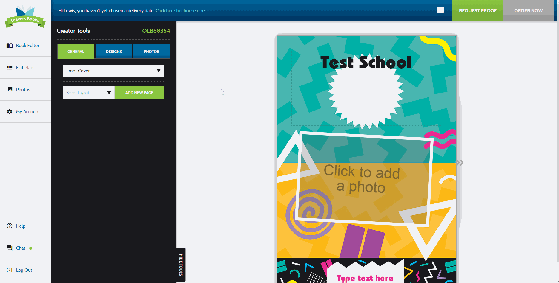 Using Our Account Page